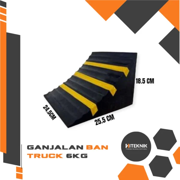 RUBBER WHEEL CHOCK KARET GANJALAN BAN TRUCK BODY BESAR 1KG 3KG 6KG 9KG
